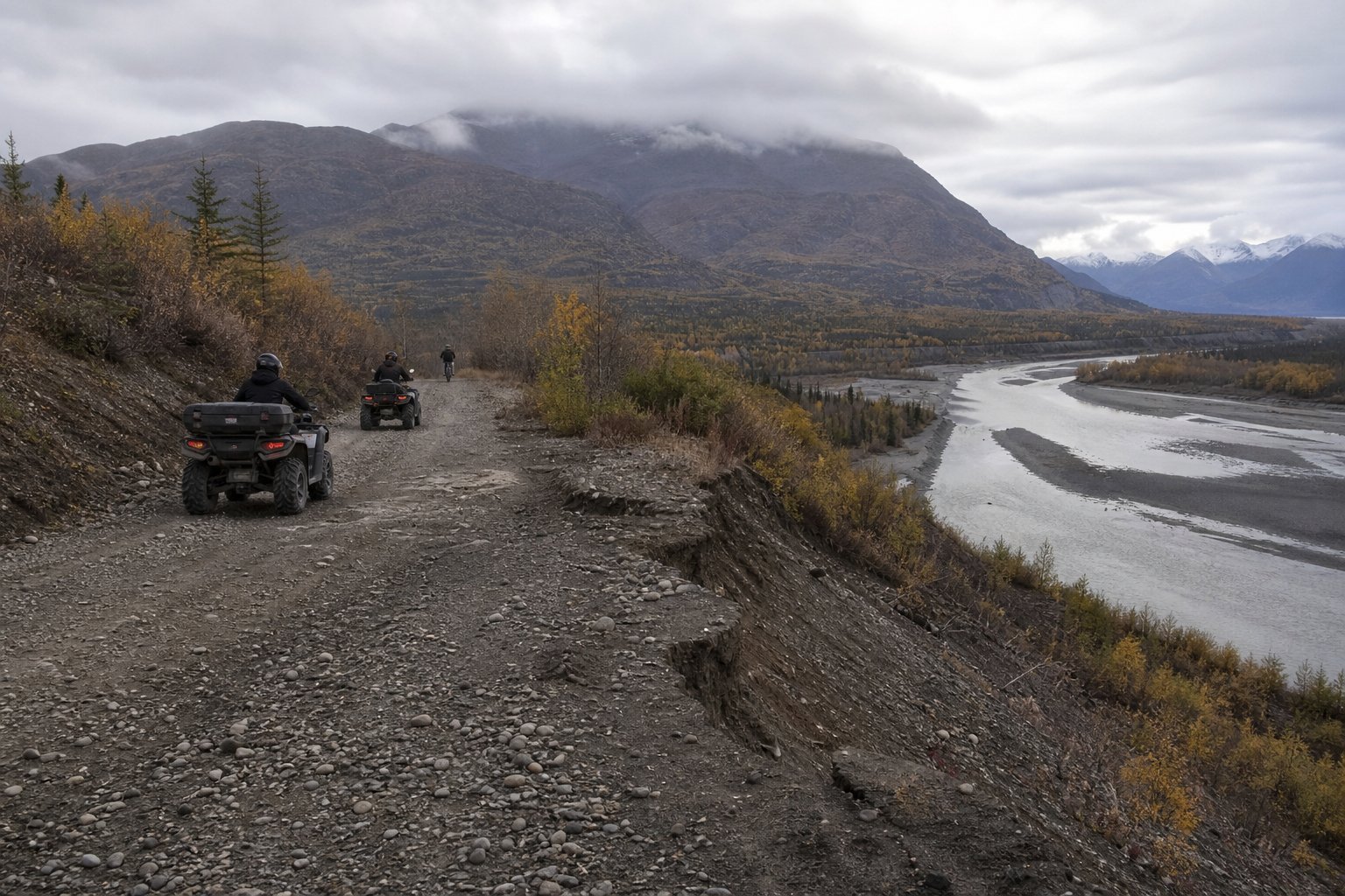 Frozen ground sets the schedule for Cordova Sand Trail repairs