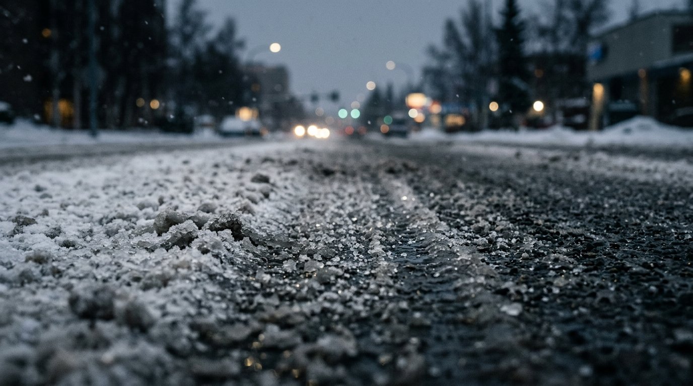 Up to 6 inches of snow and slushy roads forecast for Anchorage and Mat Valley Tuesday