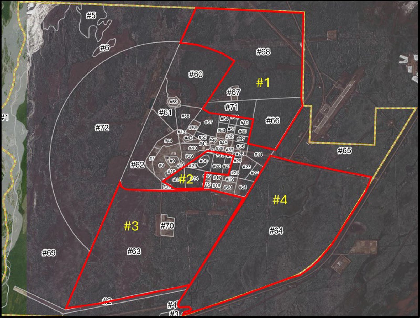 Satellite Map of Zoned Land