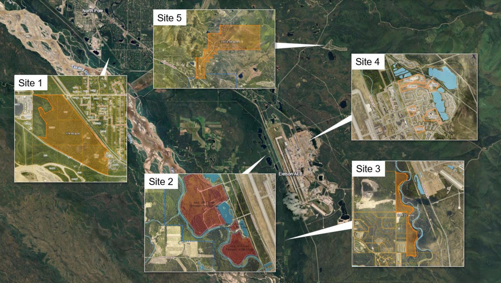Eielson Air Force Base Site Maps