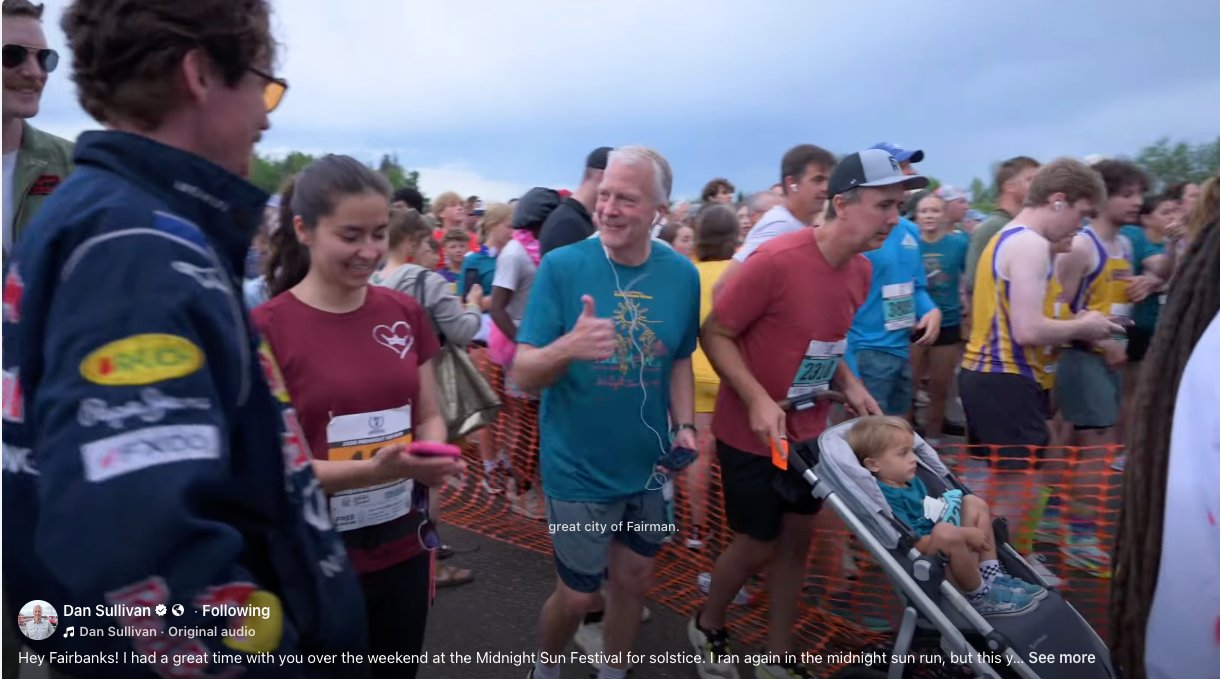 Runners at Midnight Sun Festival