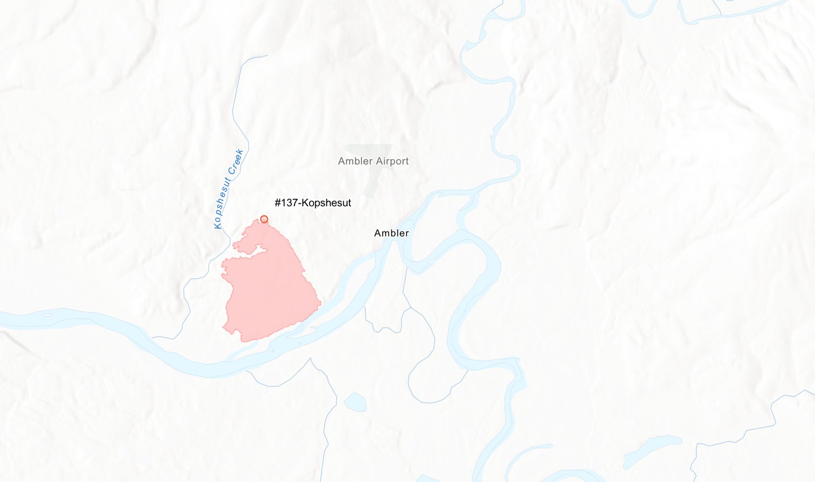 Map of Kopshesut Creek Area