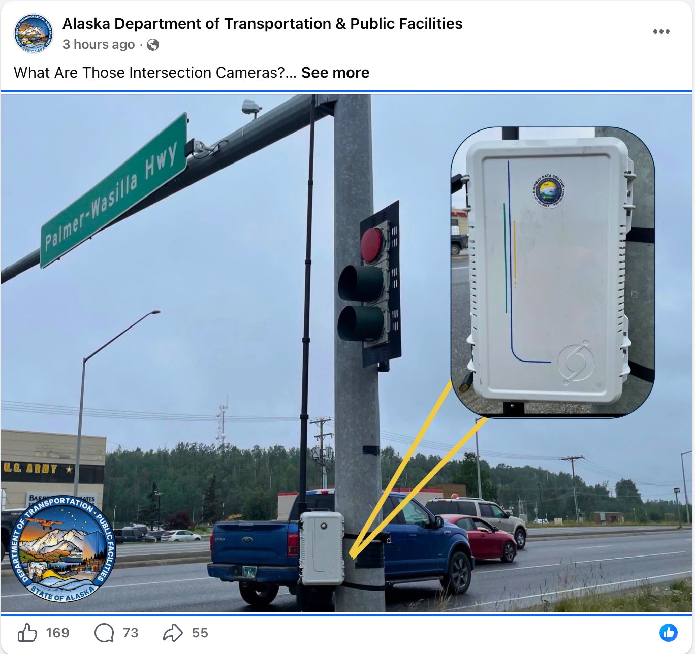 Traffic Data Collection Box on Highway