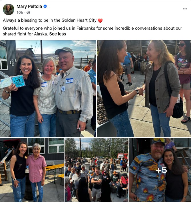 Mary Peltola Meeting Constituents in Fairbanks