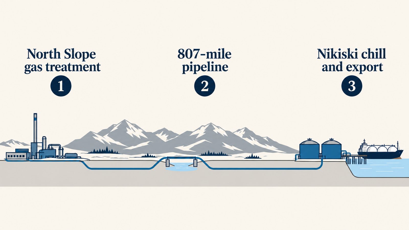 Natural Gas Infrastructure Process Diagram