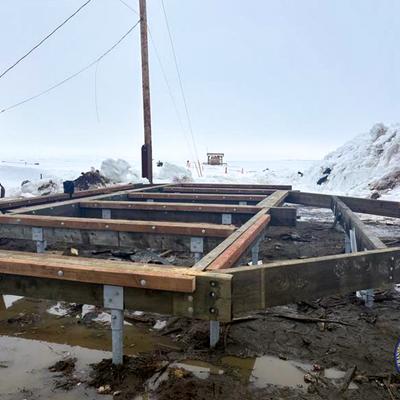 Kwigillingok Foundation Work Amidst Spring Thaw