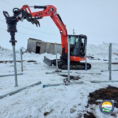 Kwigillingok Spring Construction: Helical Pile Work