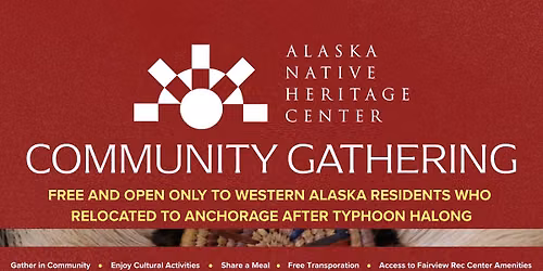 Community Gathering for Western Alaska Residents Relocated After Typhoon Halong