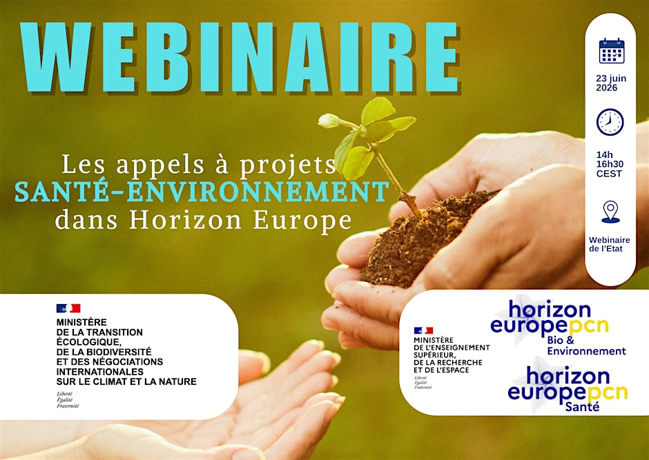 Santé-environnement & Horizon Europe 2027 : Webinaire sur les financements et appels à projets